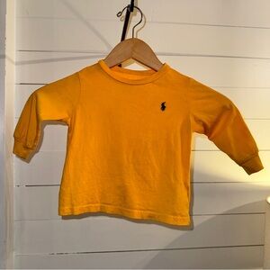 Ralph Lauren Kids Golden Long Sleeve Tee Size 18M